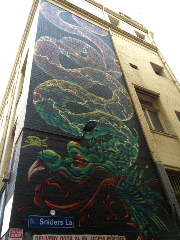 Melbourne Street Art - Sniders Lane Dragon
