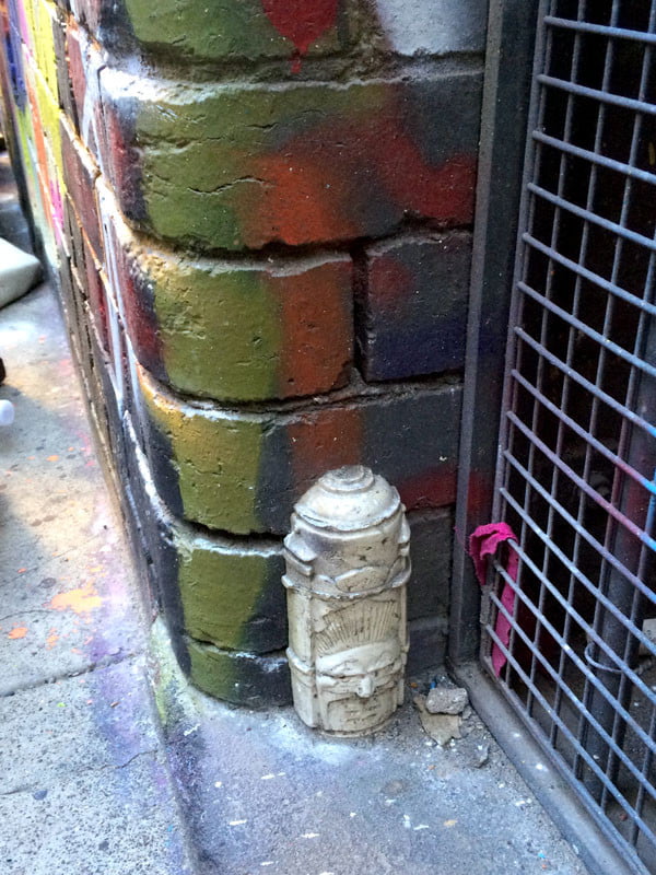 Melbourne Street Art - Spraycan face