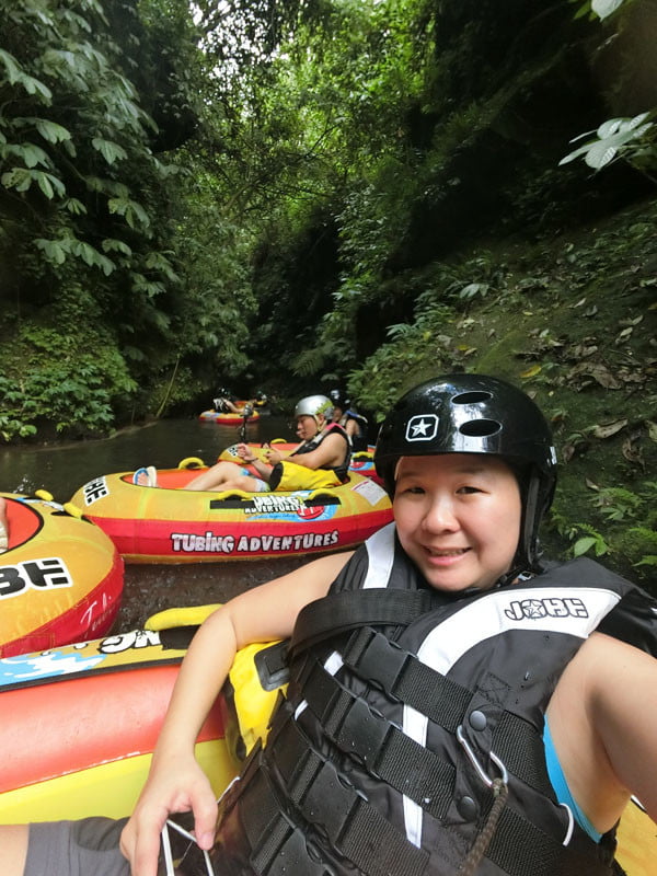 Bali Casio Canyon Tubing Selfie