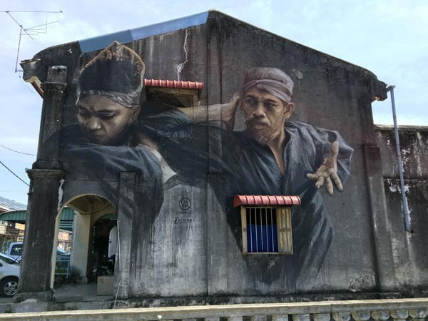 Penang Street Art - Balik Pulau Silat Master JuliaV