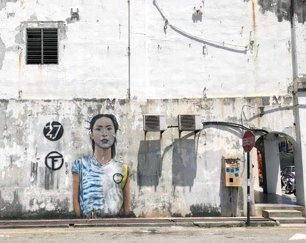 Penang Street Art - Lebuh Tye Sin Girl