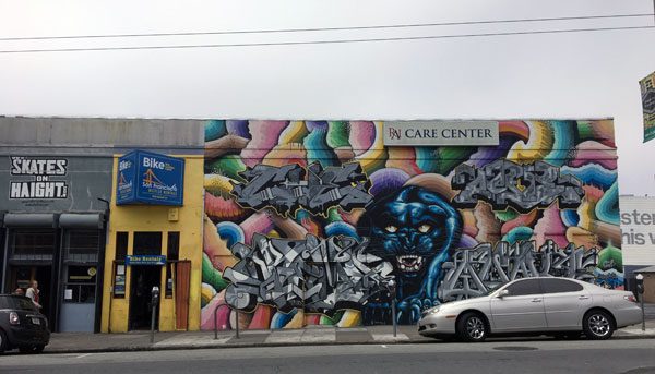 San Francisco Street Art Haight Ashbury Panther
