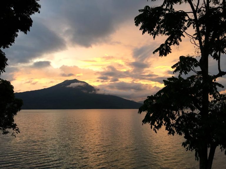 South Sumatra Ranau Lake Sunset