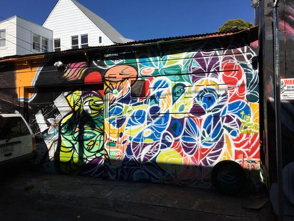 San Francisco Street Art Lilac 3