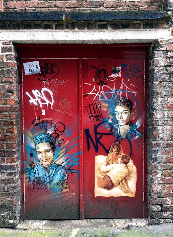 Manchester Street Art C215 Red Door