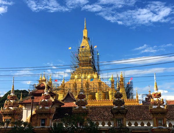 Laos Vientiane Luang Stupa