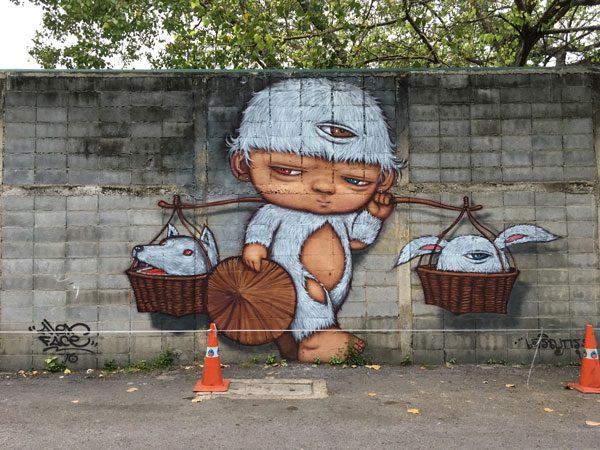 Bangkok Street Art CKR soi 32 alexface