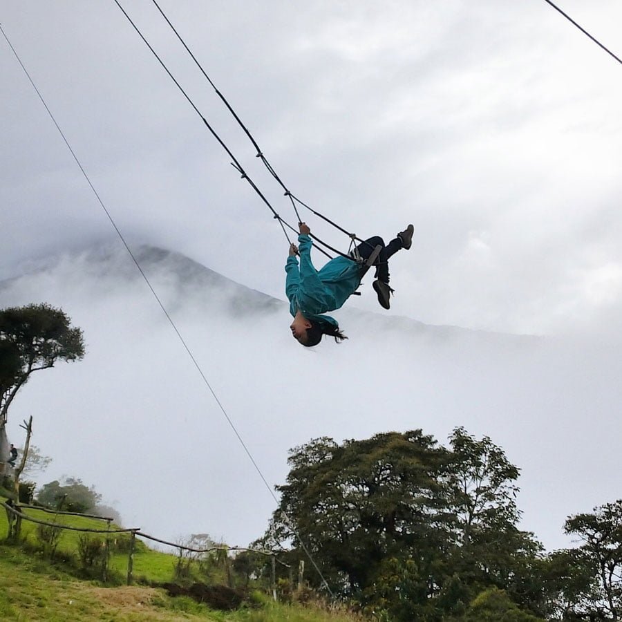 Ecuador Banos Casa Del Arbol Swing Flip