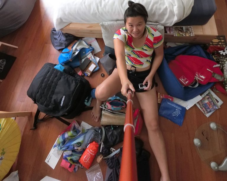 Career Break Packing Top View