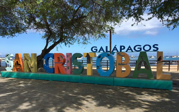 Galapagos San Cristobal Sign