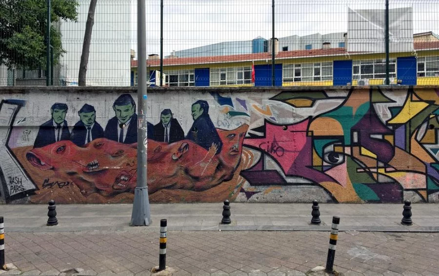 Istanbul Kadikoy Street Art Wall 2