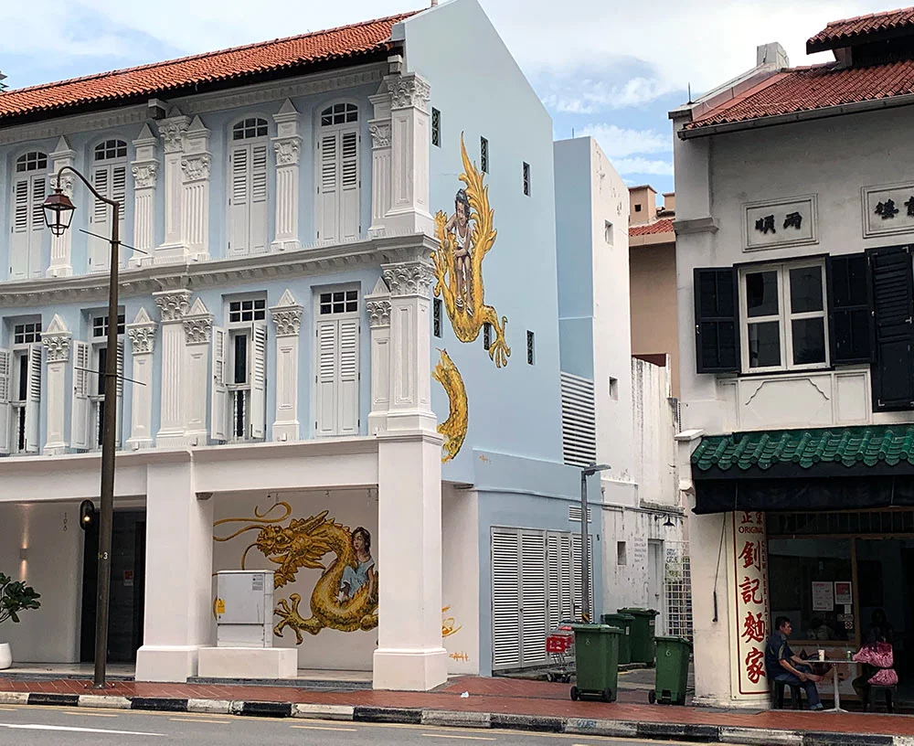 Singapore Street Art Chinatown Ernest Zacharevic Dragon All
