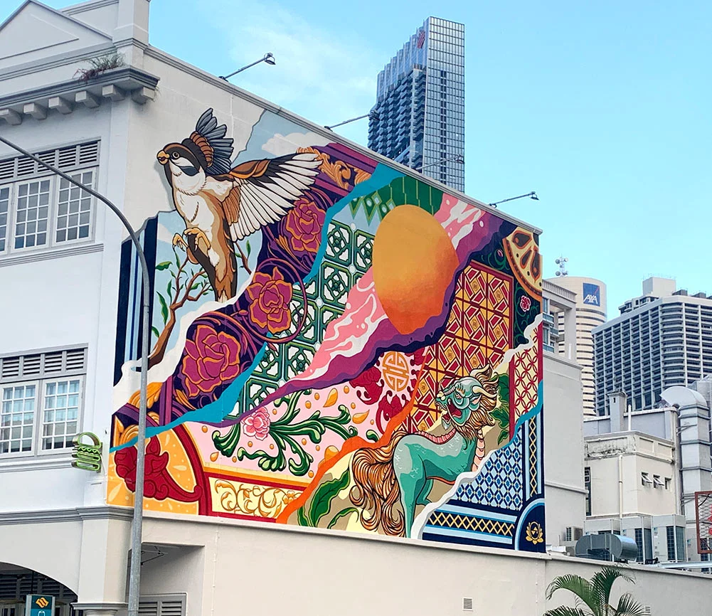 Singapore Street Art Chinatown Neil Road Skl0
