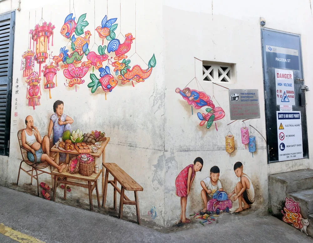 Singapore Street Art Pagoda Street YipYC MidAutumn