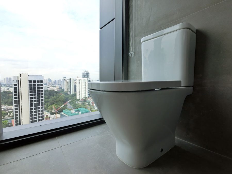 Yotel Singapore Room Toilet Bowl View