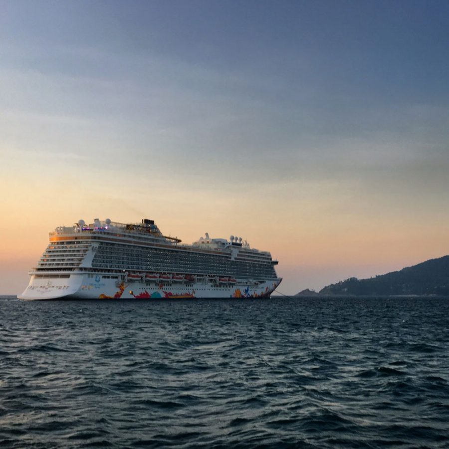 Genting Dream Cruise Ship Sunset Phuket