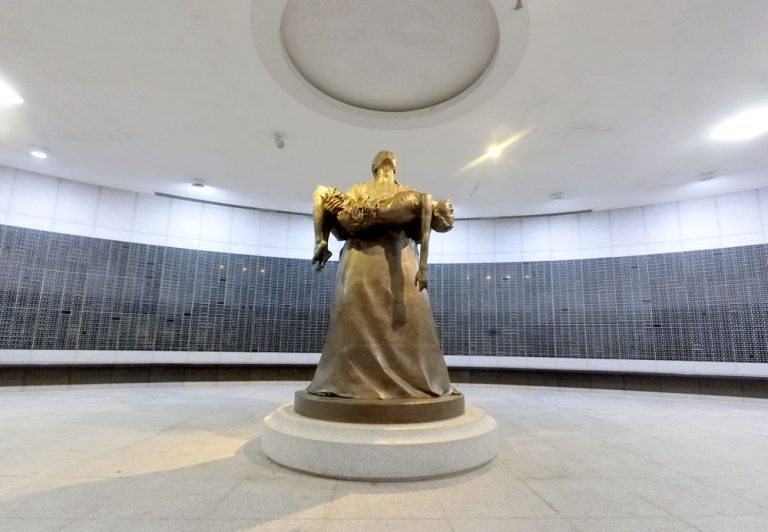 Gwangju 518 MemorialPark Sculpture Underneath