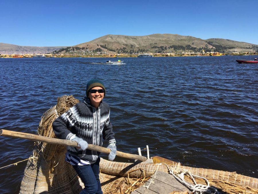 Peru Puno Lake Titicaca Reed Boat Me