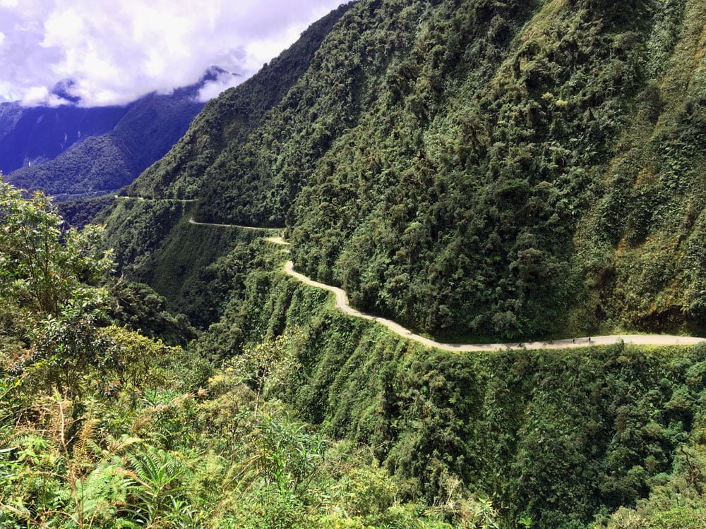 Bolivia Death Road Winding Road