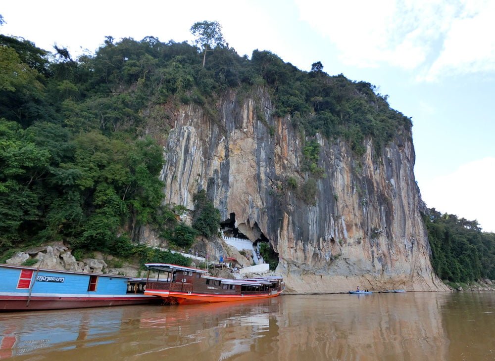 Laos Luang Prabang Pak Ou Caves Cliff