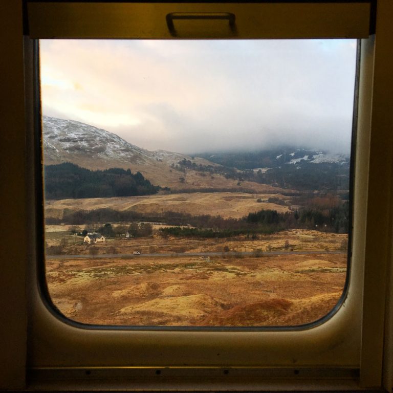 Scotland Caledonian Sleeper Window View