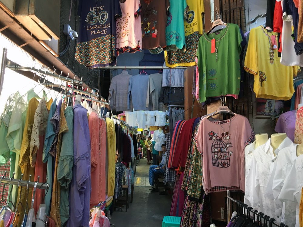Yangon Bogyoke Aung San Market Clothes