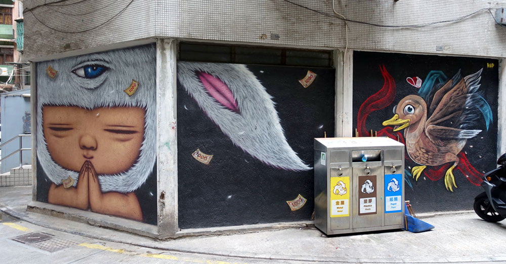 Macao Street Art Alexface Nap