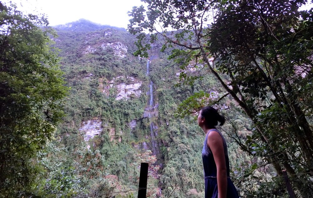 Colombia La Chorrera Waterfall Me
