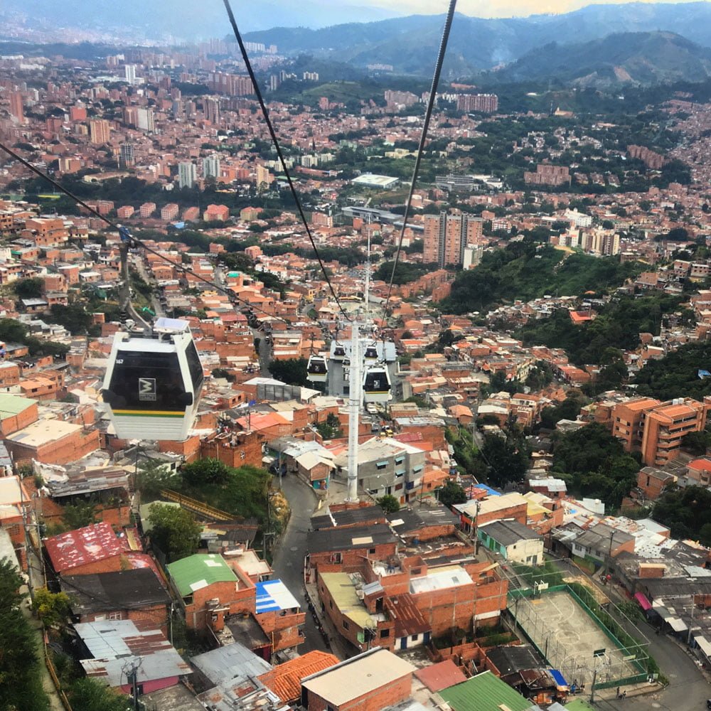 Colombia Medellin Metro Cable Car