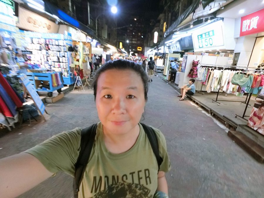 Taipei Linjiang Street Night Market Selfie