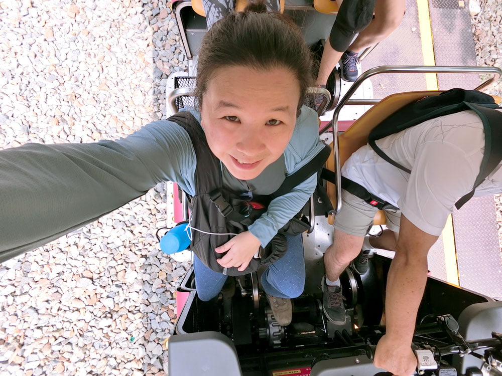 Miaoli Shengxing Old Mountain Line Railbike Selfie