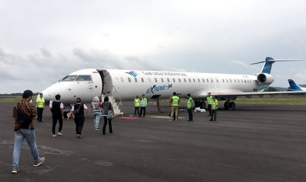 Belitung Airport Garuda Plane