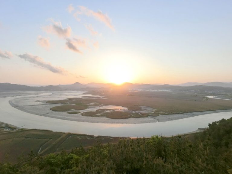 Suncheon Bay Wetland Viewpoint Sunset 2