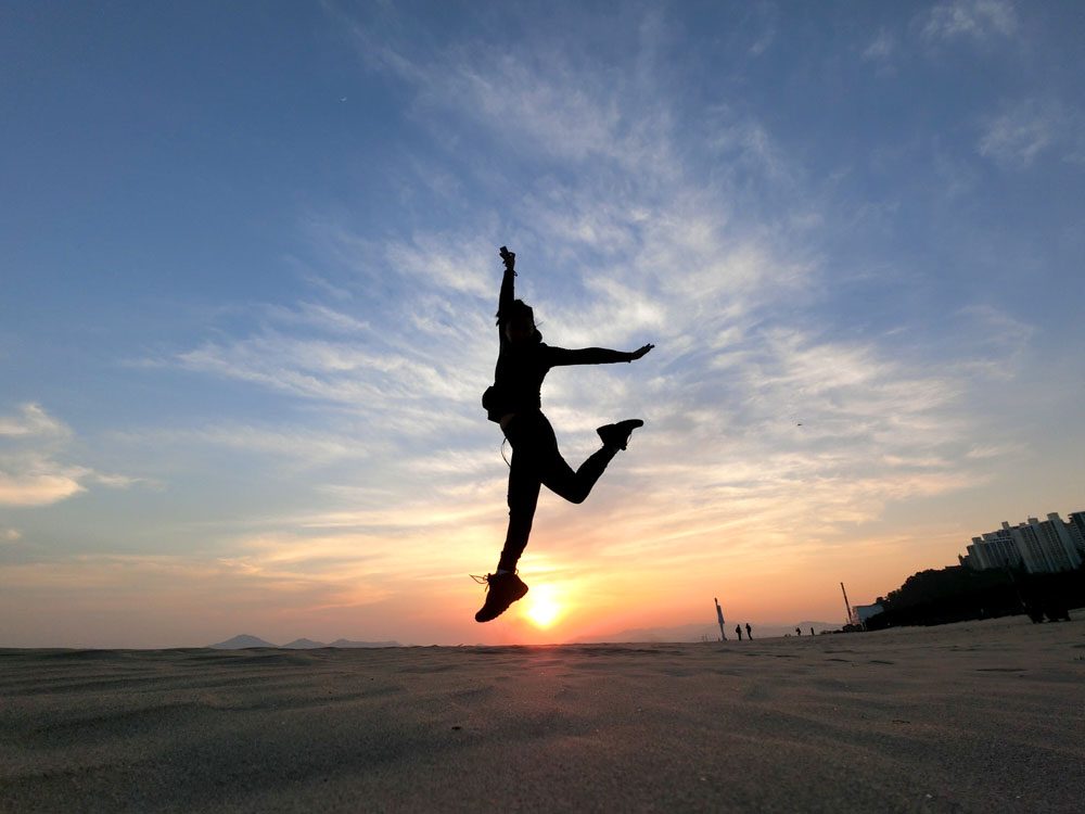 Busan Dadaepo Beach Sunset Jumpshot