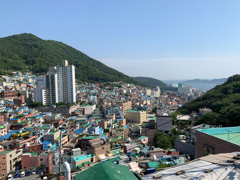 Busan Gamcheon Culture Village Houses Sea