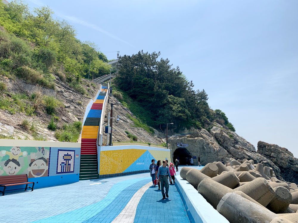 Busan Huinnyeoul Coastal Tunnel Stairs