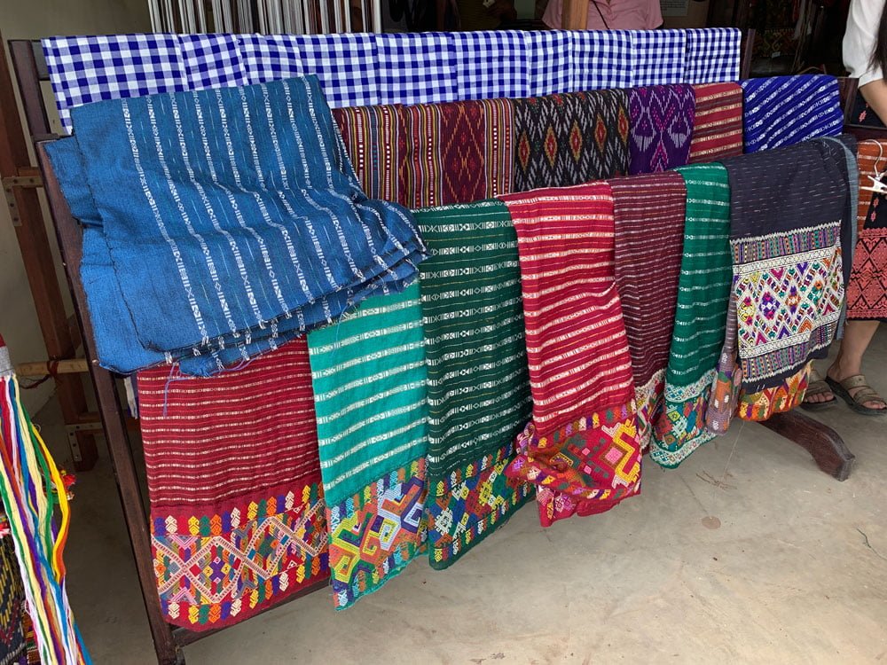 Laos Ban Phontan Traditional Woven