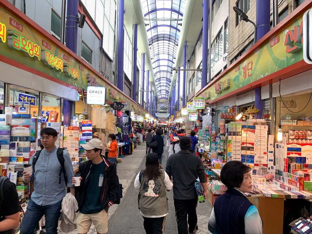 Busan Nampodong Gukje Market Stalls