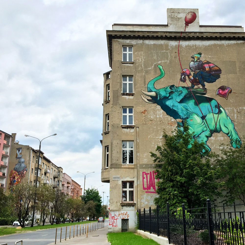 Poland Lodz Street Art Etam Crew Balloon