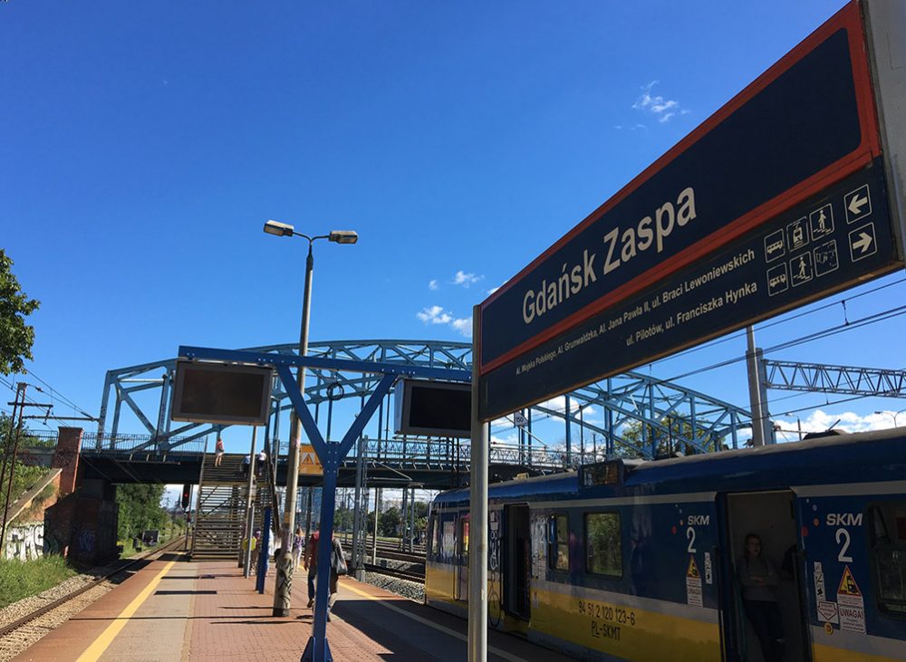 Poland Zaspa Train Station