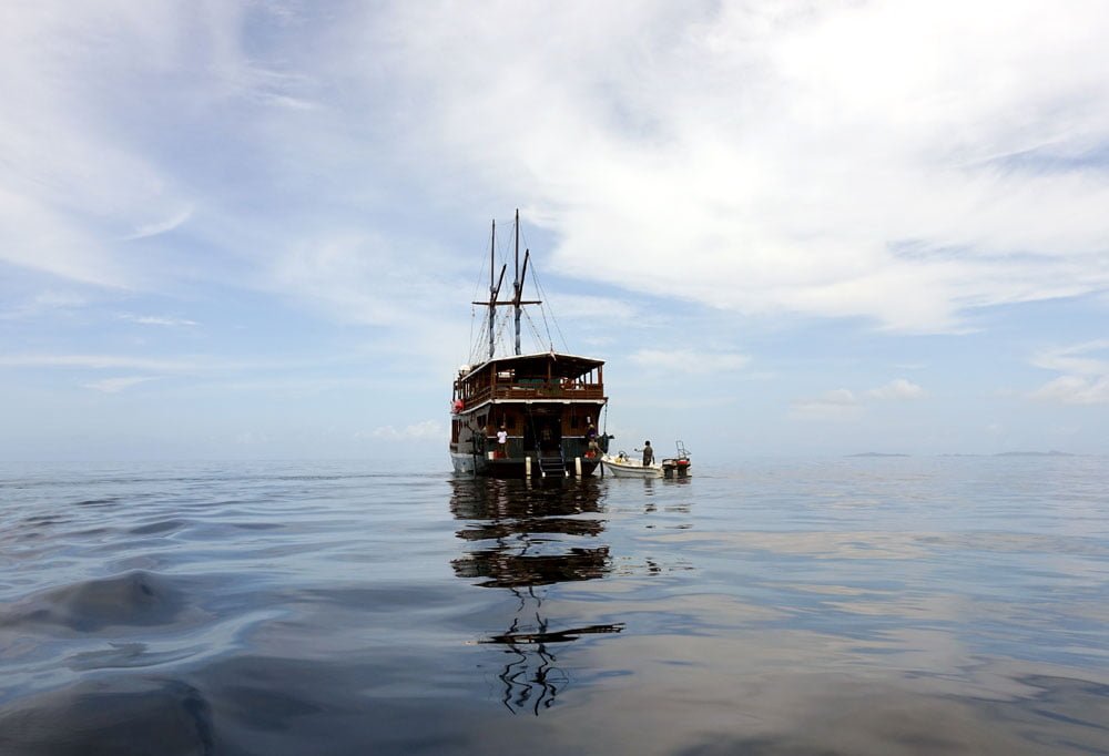 Raja Ampat Kurabesi Explorer Boat Back