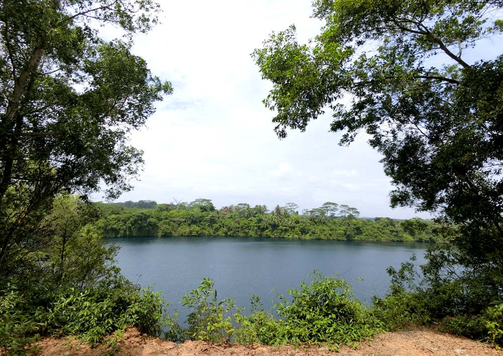 View of Ubin Quarry from the lower viewpoint on Puaka Hill