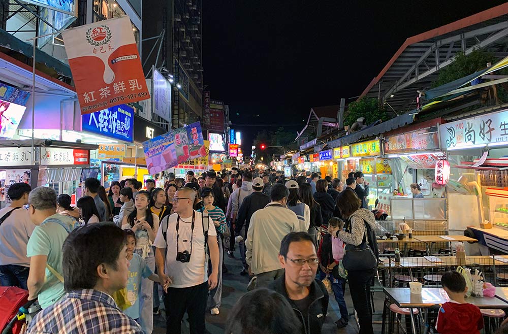 Yilan Luodong Night Market Crowd