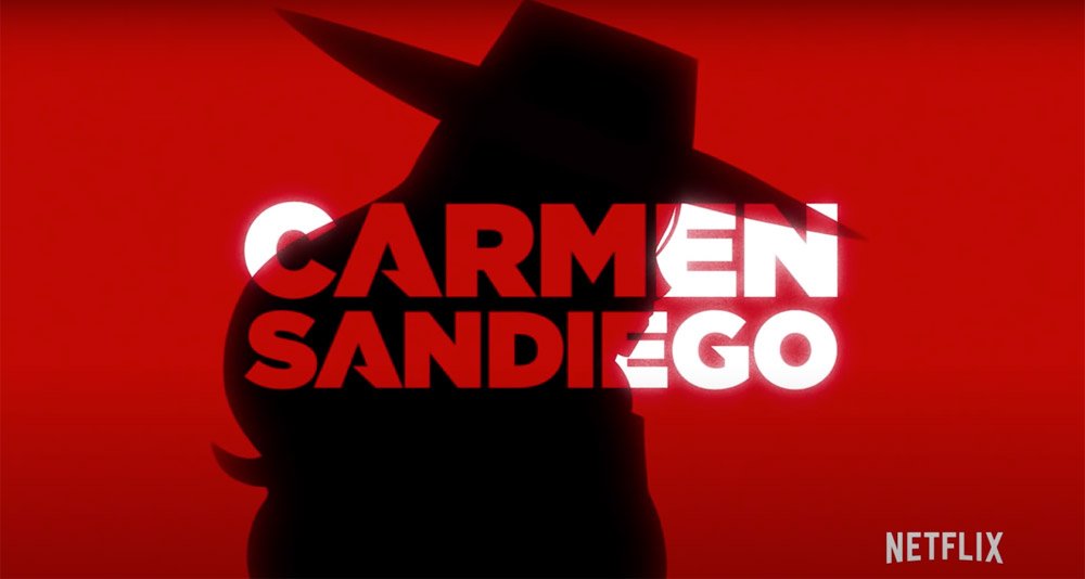 Netflix Carmen Sandiego Title Screen