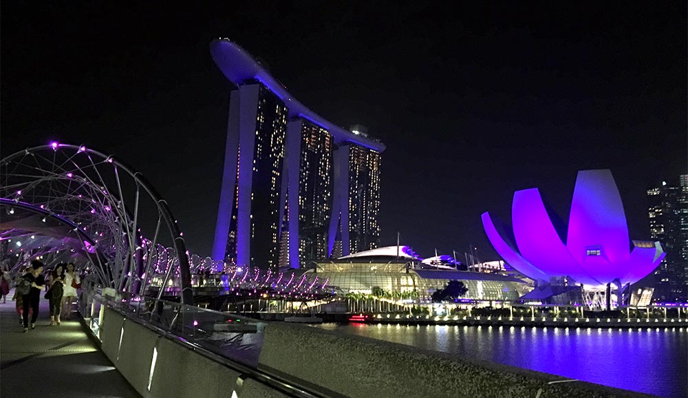 Singapore Marina Bay Sands Helix Bridge