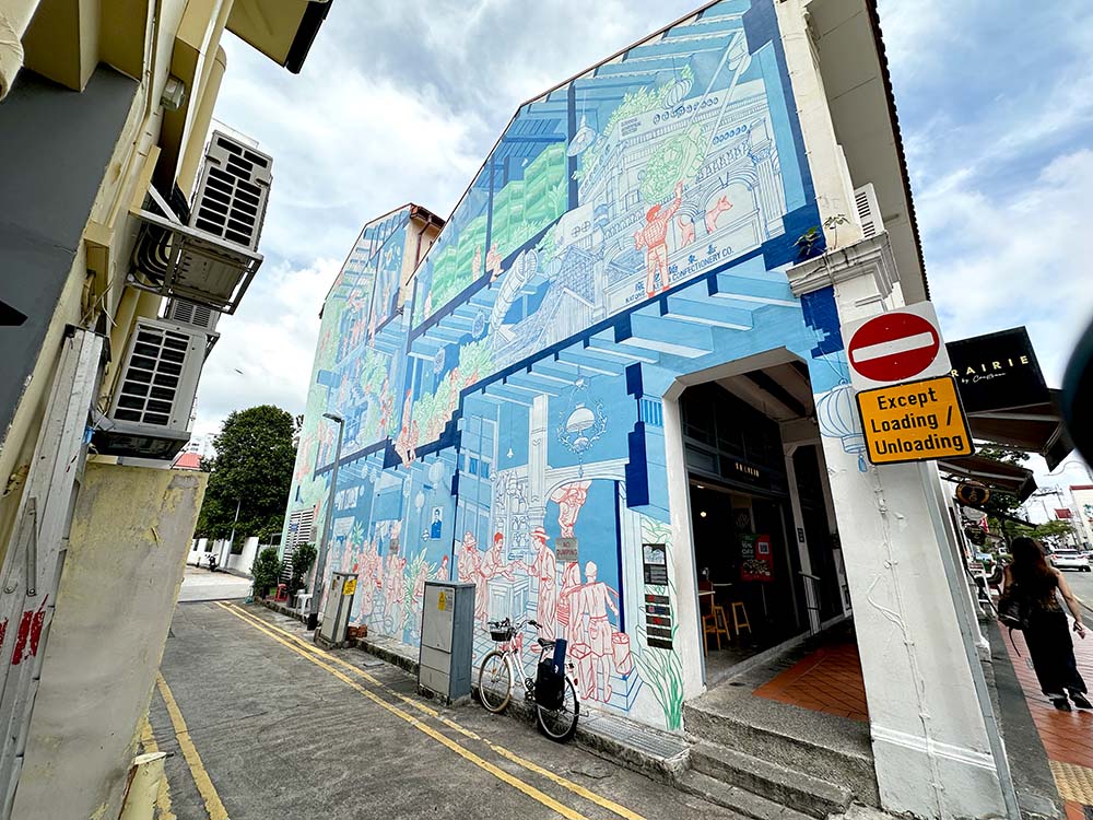SIngapore Street Art Joo Chiat Blueprint Shophouse