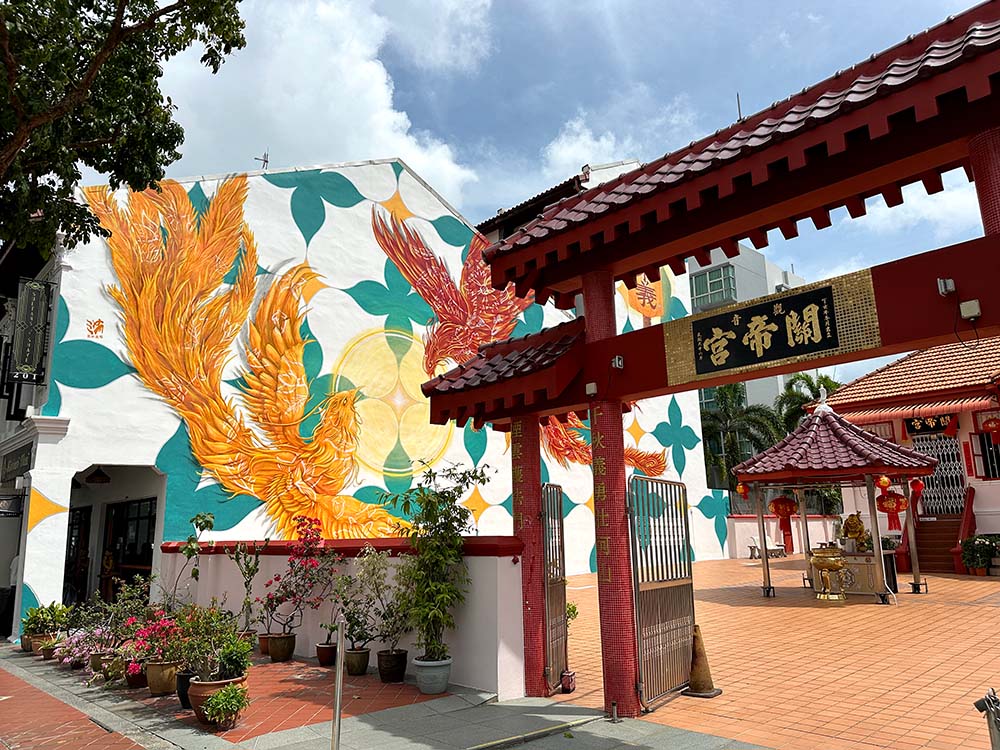 Singapore Street Art Joo Chiat Eunice Hannah Phoenix Temple