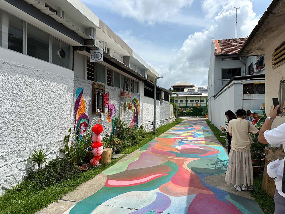 Singapore Street Art Joo Chiat Wayward Clouds Colourful Lane Coffee