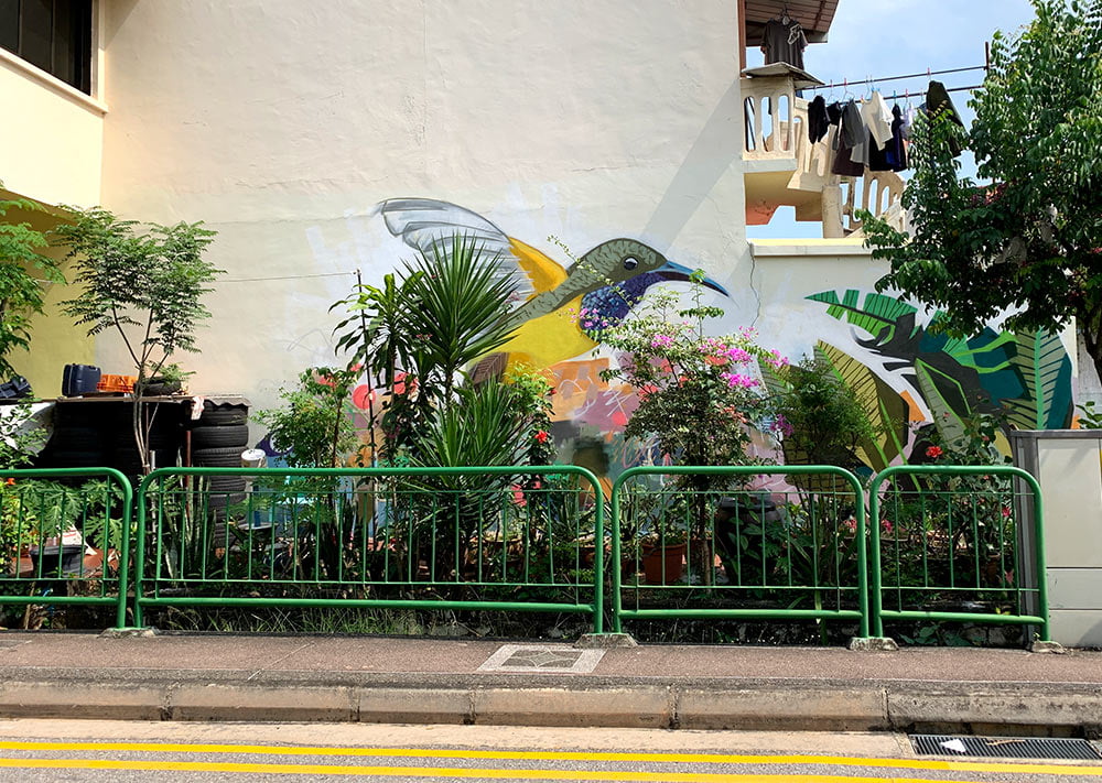 Singapore Street Art Mountbatten Kiat Sunbird