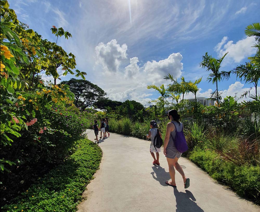 The picturesque path leading to the hot springs